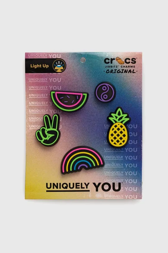 барвистий Значки для взуття Crocs Lights Up Fun 5-pack Unisex