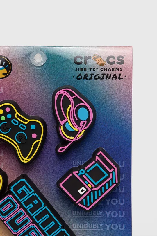 Priponke za čevlje Crocs Lights Up Neon Gamer 5-pack pisana