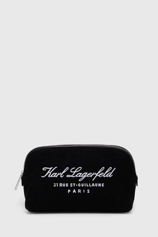 fekete Karl Lagerfeld kozmetikai táska Uniszex