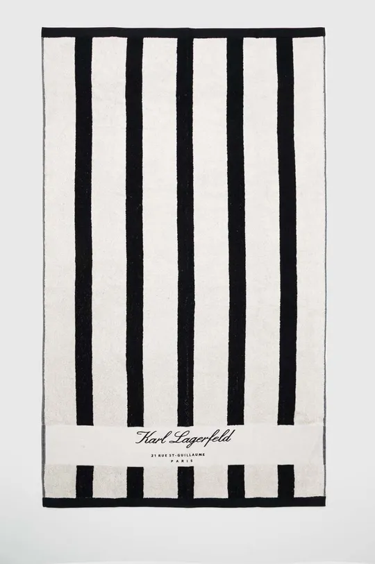 črna Bombažna brisača Karl Lagerfeld Unisex