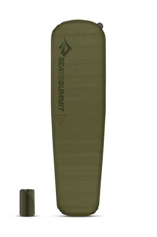 зелёный Самонадувающийся коврик Sea To Summit Camp Plus S.I. Regular 183 x 51 cm Unisex