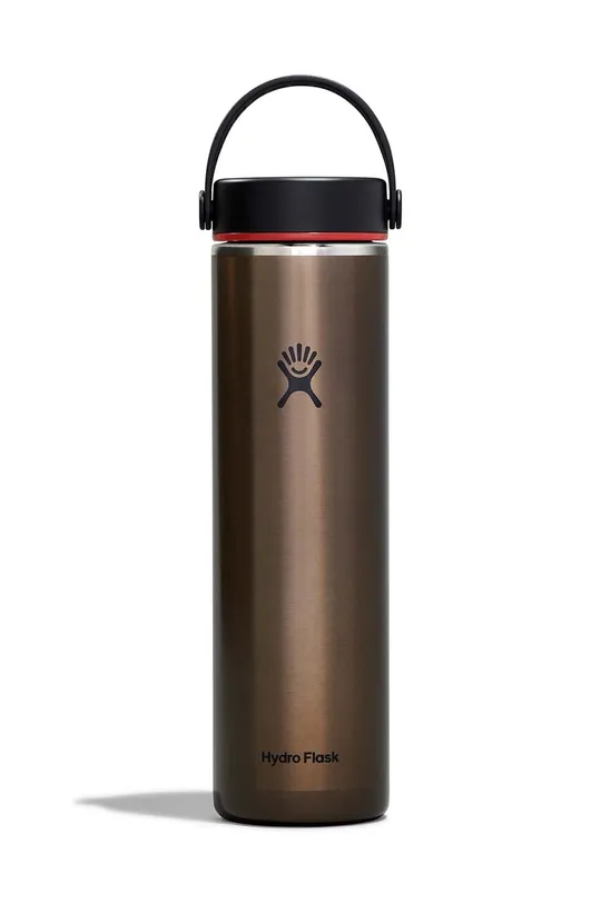 καφέ Θερμικό μπουκάλι Hydro Flask 24 Oz Lightweight Wide Flex Cap B Obsidian Unisex