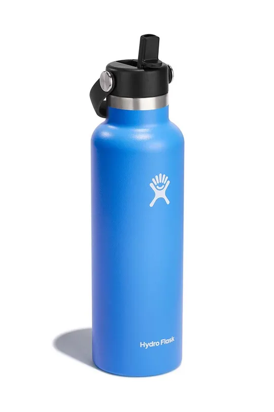 Θερμικό μπουκάλι Hydro Flask 21 Oz Standard Flex Straw Cap Cascade μπλε