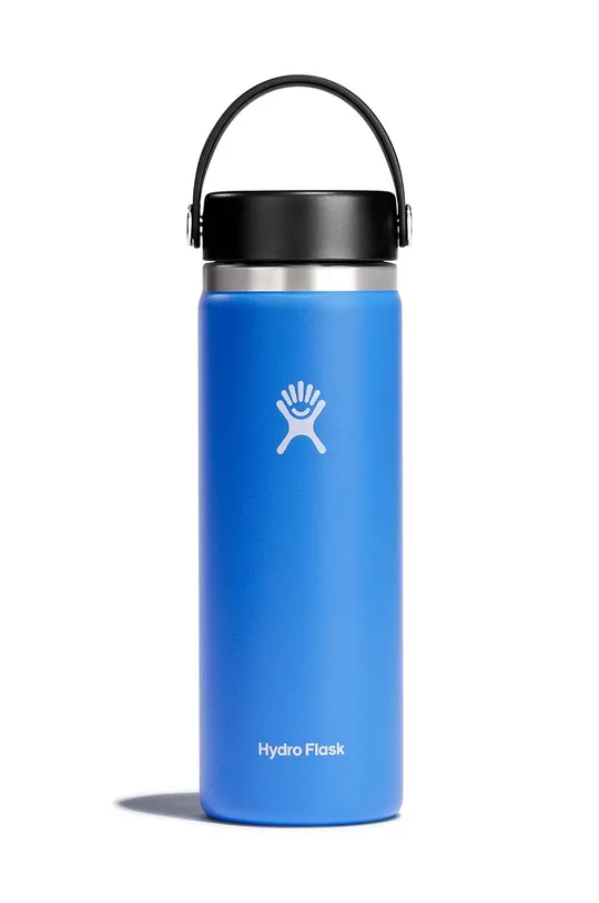μπλε Θερμικό μπουκάλι Hydro Flask 20 Oz Wide Flex Cap Cascade Unisex