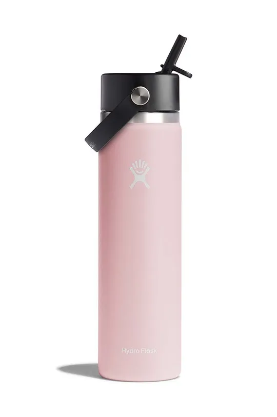 roz Hydro Flask sticla termica 24 Oz Wide Flex Straw Cap Trillium Unisex