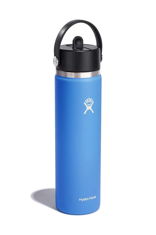 Термобутылка Hydro Flask 24 Oz Wide Flex Straw Cap Cascade голубой