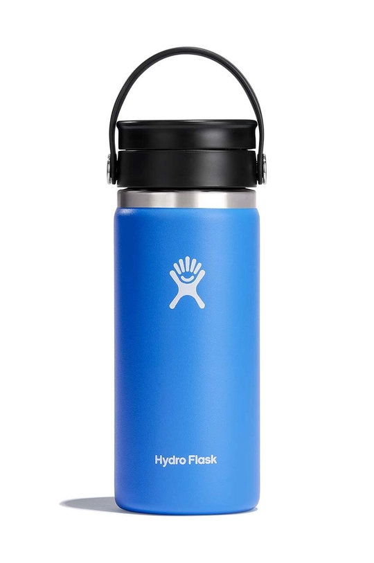 μπλε Θερμικό μπουκάλι Hydro Flask 16 Oz Wide Flex Sip Lid Cascade Unisex