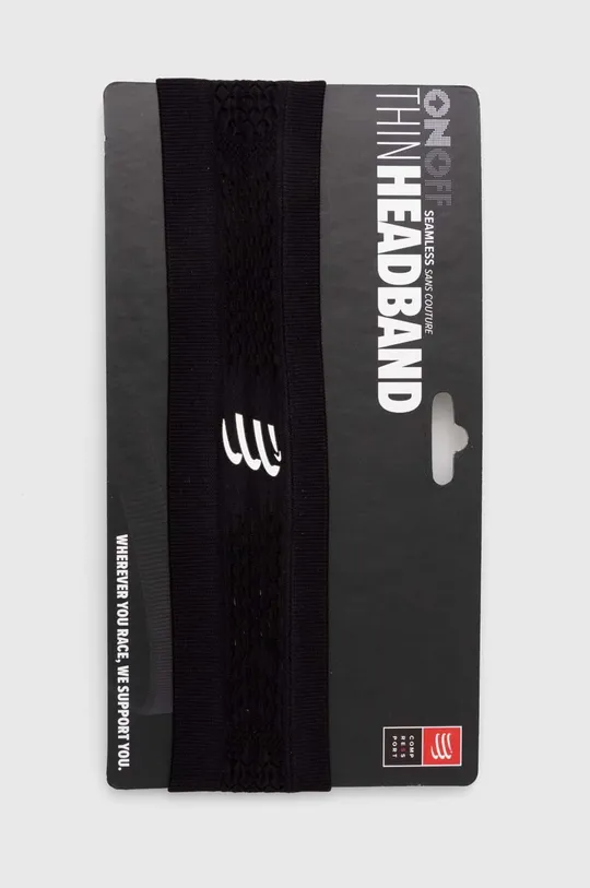 μαύρο Κορδέλα Compressport Thin Headband On/Off Unisex