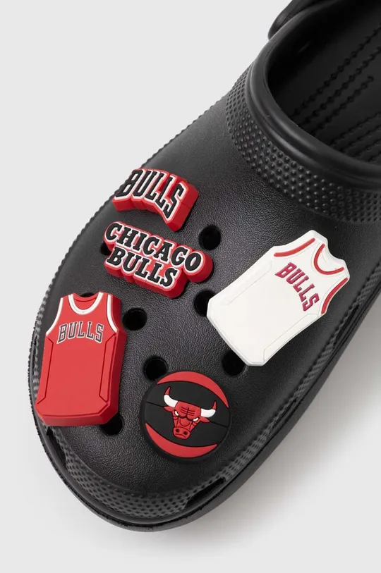 Připínačky na obuv Crocs JIBBITZ NBA Chicago Bulls 5-pack Umělá hmota
