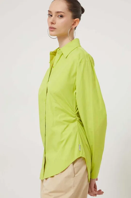 πράσινο Βαμβακερό πουκάμισο HUGO Γυναικεία