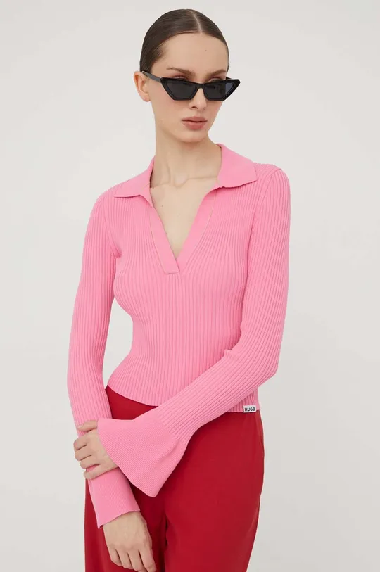 rózsaszín HUGO pulóver Női