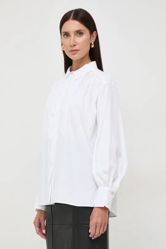 λευκό Βαμβακερό πουκάμισο BOSS Γυναικεία