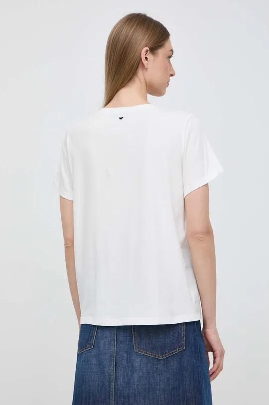 Λευκή μπλούζα Weekend Max Mara Υλικό 1: 100% Λινάρι Υλικό 2: 94% Βαμβάκι, 6% Σπαντέξ