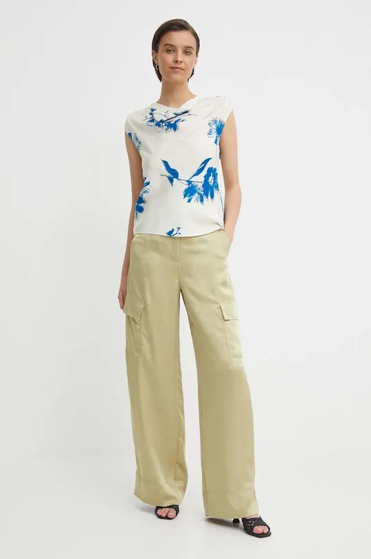 Calvin Klein bluzka beżowy