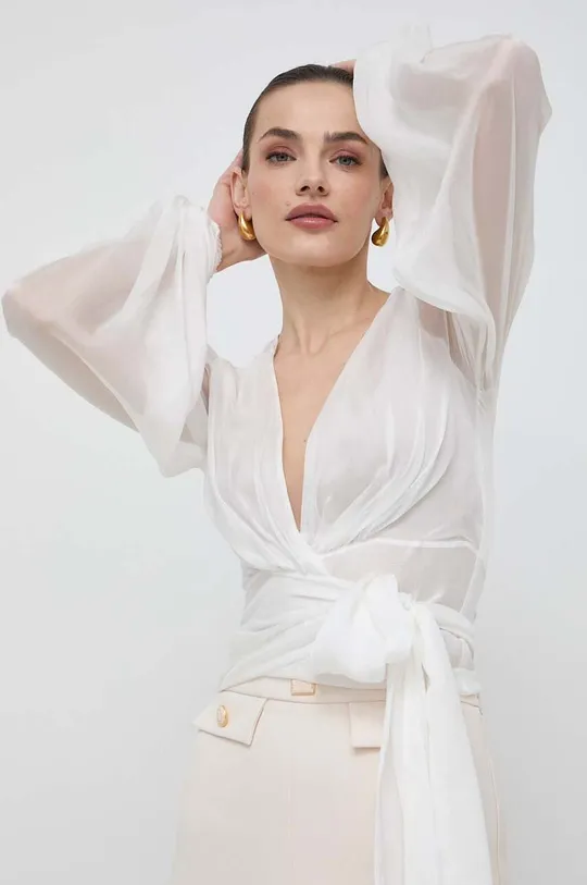 λευκό Μεταξωτό πουκάμισο Elisabetta Franchi