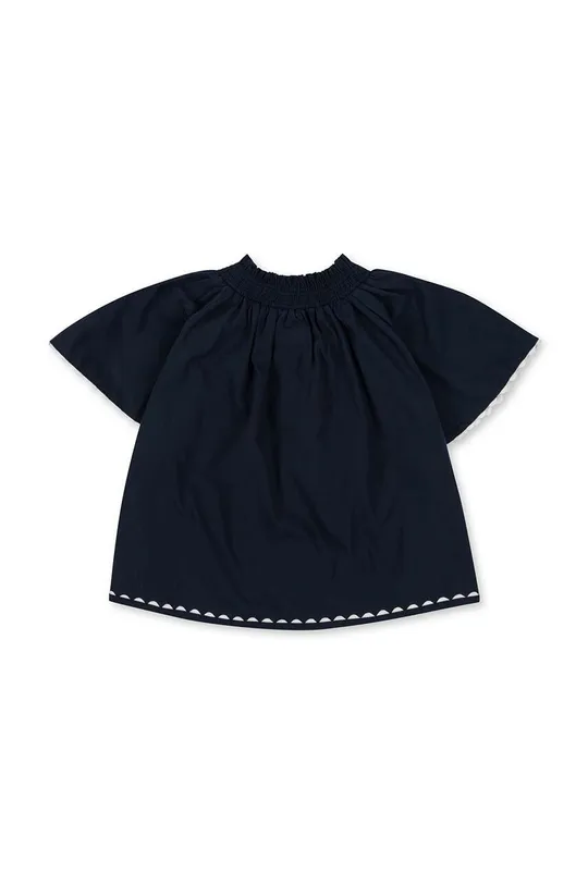 Дитяча бавовняна блузка Konges Sløjd темно-синій