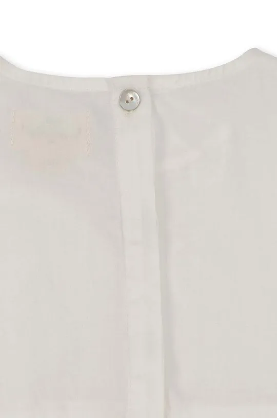 білий Дитяча бавовняна блузка Konges Sløjd