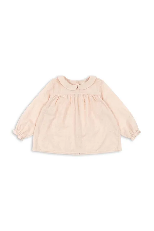 Παιδική βαμβακερή μπλούζα Konges Sløjd ροζ
