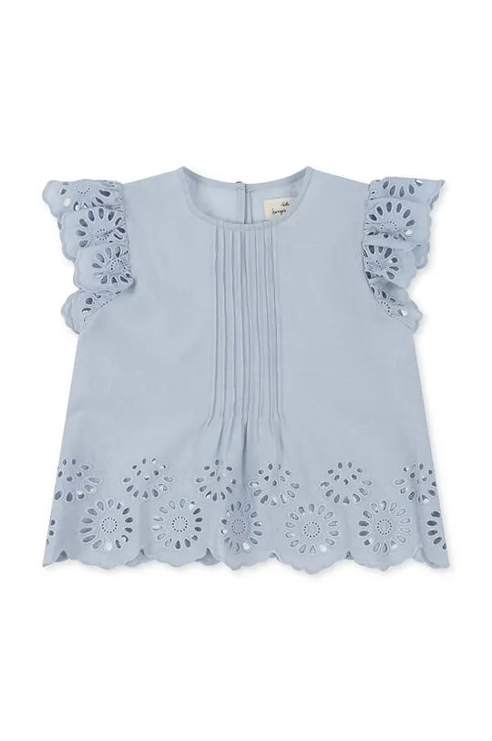 блакитний Дитяча бавовняна блузка Konges Sløjd Для дівчаток