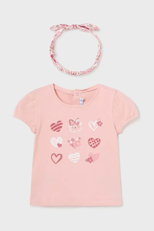 różowy Mayoral bluzka niemowlęca Dziewczęcy