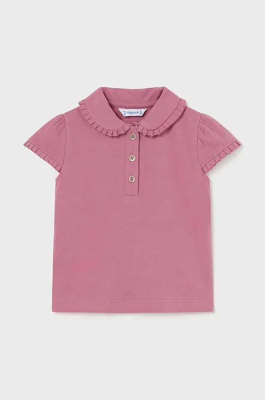 roza Polo majica za bebe Mayoral Za djevojčice