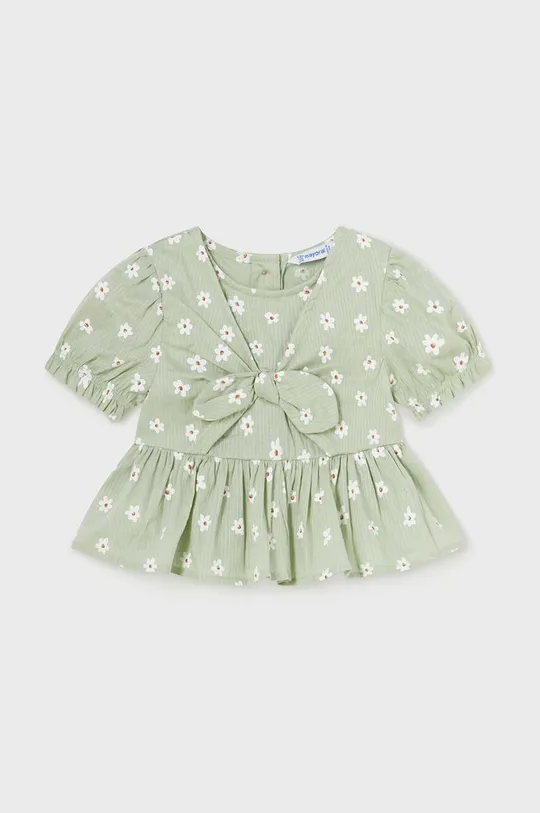 зелёный Хлопковая блузка для младенцев Mayoral Для девочек