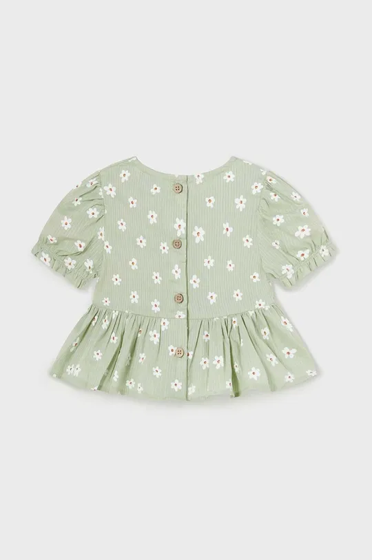 Бавовняна блузка для немовлят Mayoral зелений