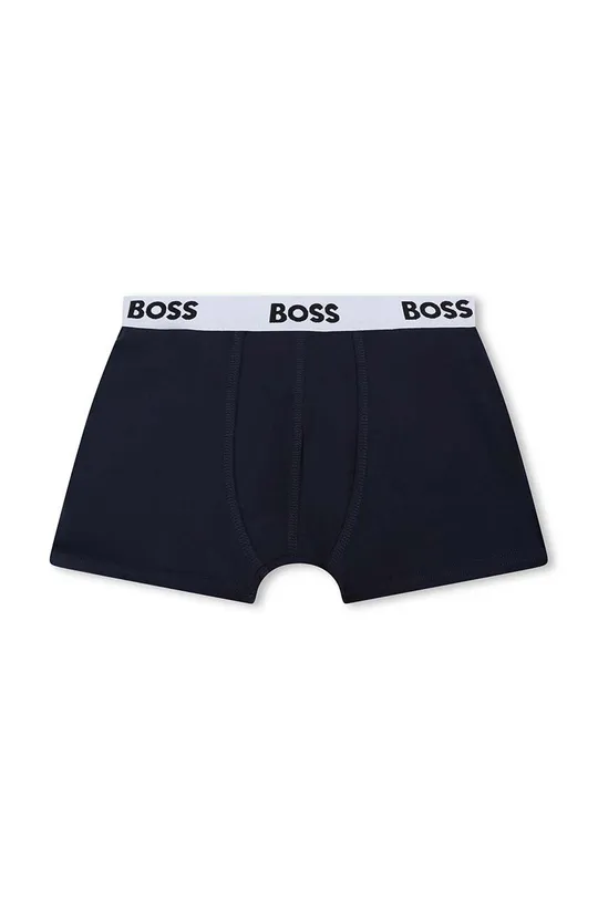 granatowy BOSS bokserki dziecięce 2-pack Chłopięcy