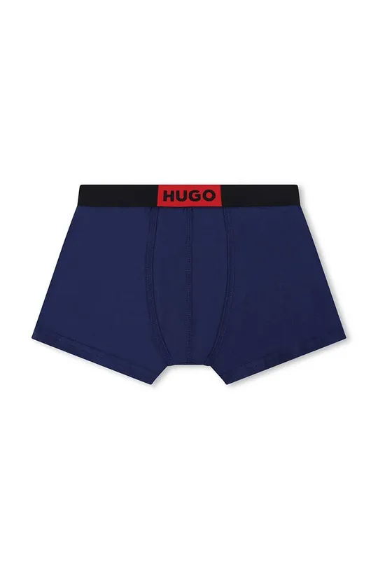 granatowy HUGO bokserki dziecięce 2-pack