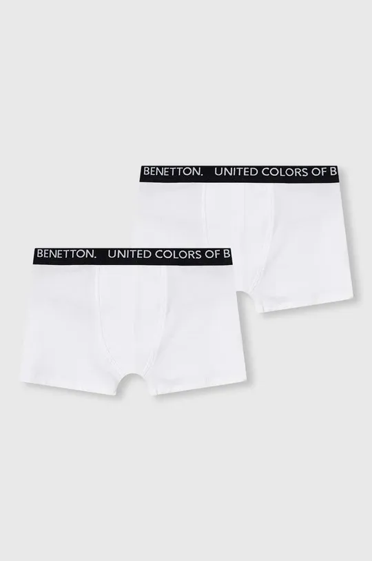 biały United Colors of Benetton bokserki 2-pack Chłopięcy