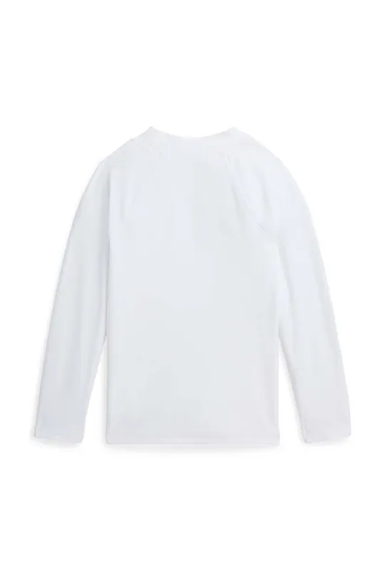 Otroška dolga majica za kopanje Polo Ralph Lauren bela