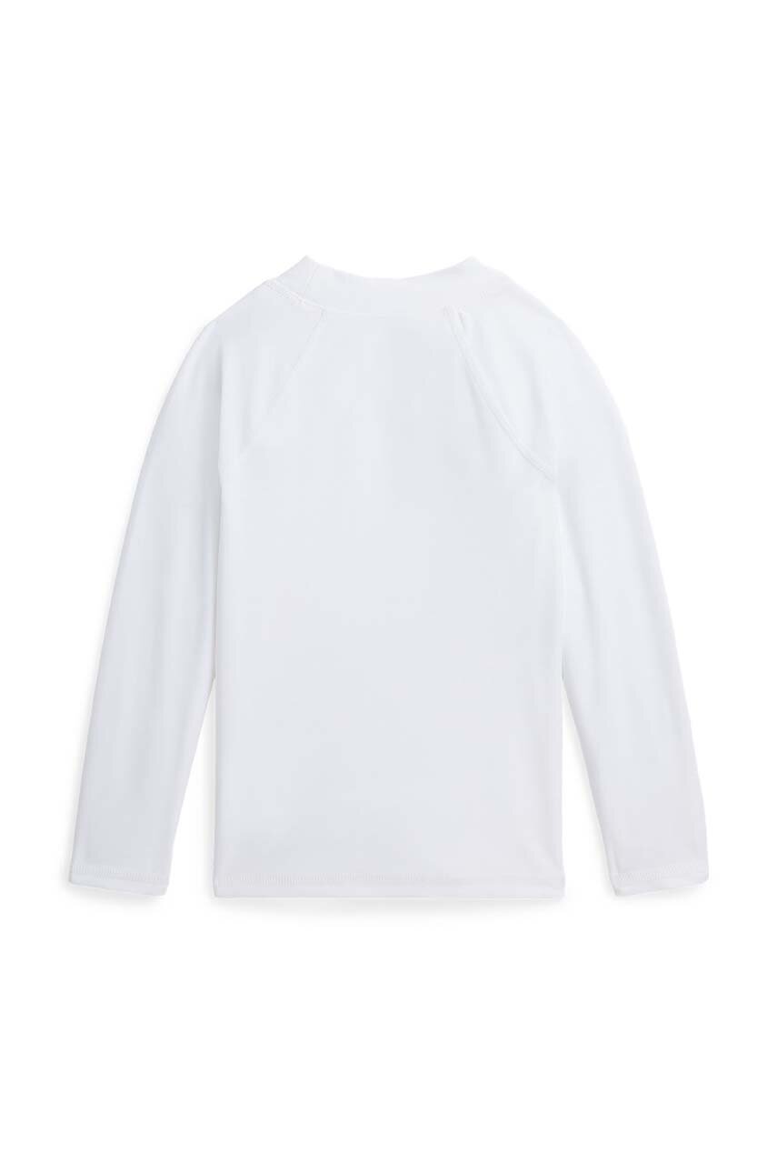 Polo Ralph Lauren longsleeve da nuoto bambino/a bianco