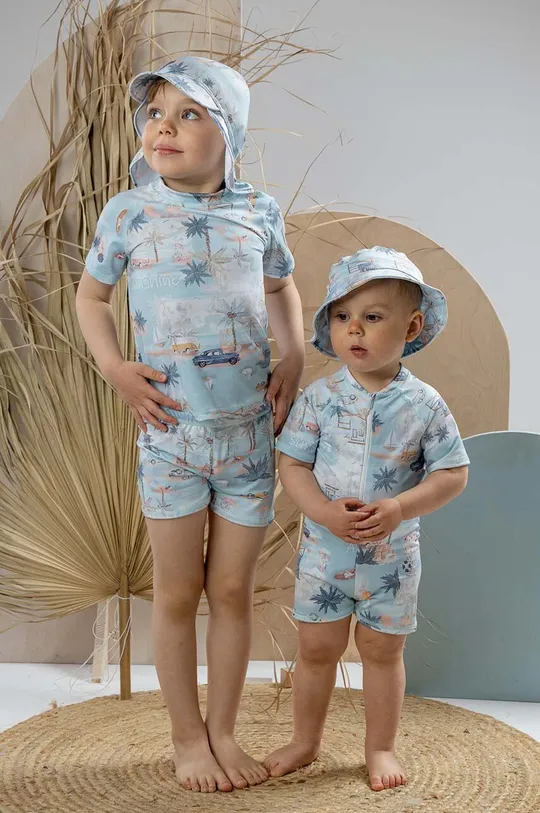 niebieski Jamiks kostium kąpielowy niemowlęcy Chłopięcy