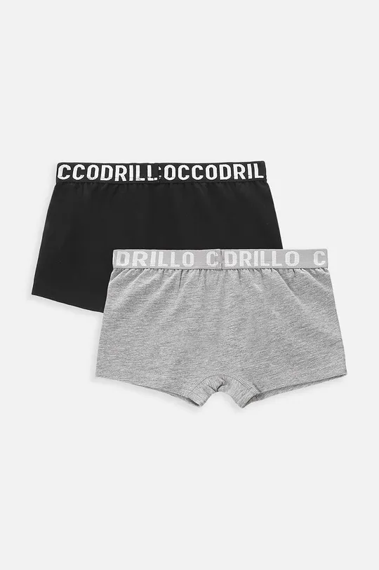 Otroške boksarice Coccodrillo 2-pack črna