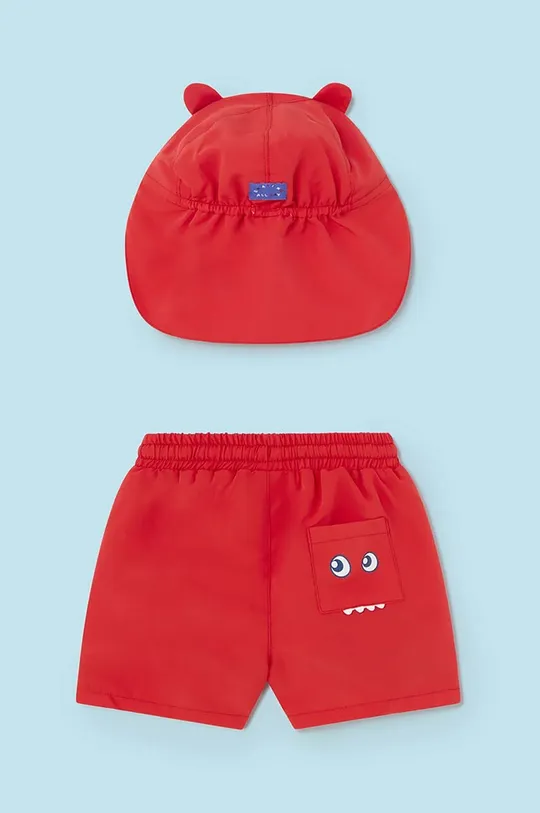 Plavkové šortky pre bábätká Mayoral červená