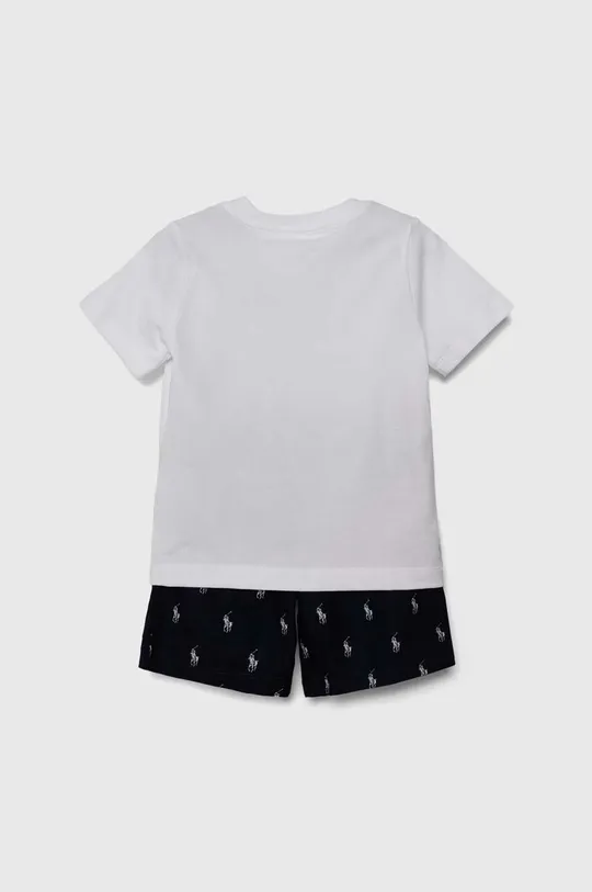 Detské bavlnené pyžamo Polo Ralph Lauren tmavomodrá