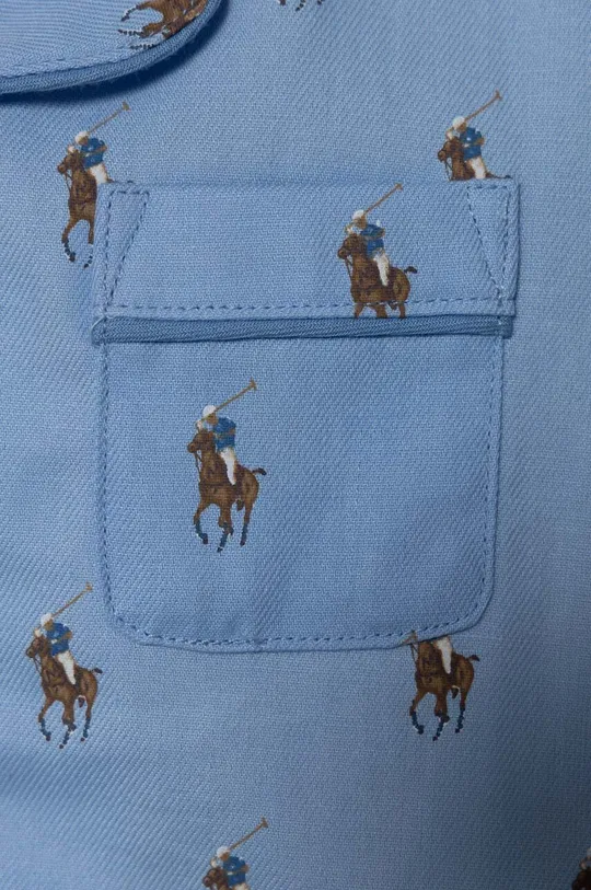 blu Polo Ralph Lauren pigama in lana bambino