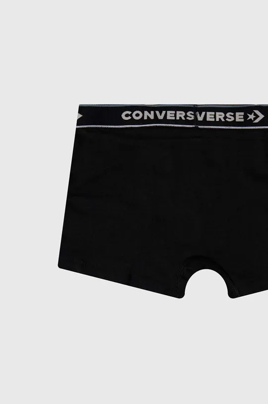 siva Otroške boksarice Converse 2-pack
