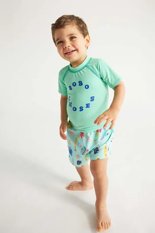 бирюзовый Детская футболка для плавания Bobo Choses Для мальчиков