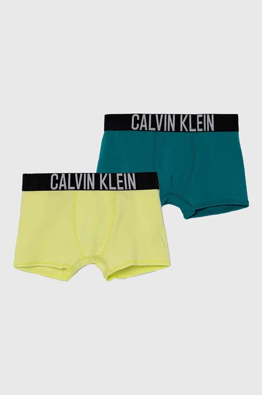 tyrkysová Detské boxerky Calvin Klein Underwear 2-pak Chlapčenský