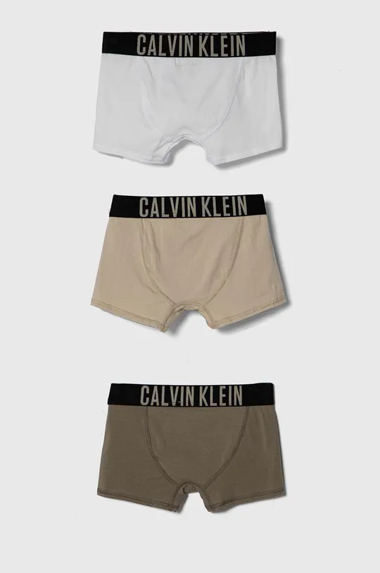 Otroške boksarice Calvin Klein Underwear 3-pack bež