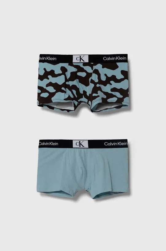 modrá Detské boxerky Calvin Klein Underwear 2-pak Chlapčenský