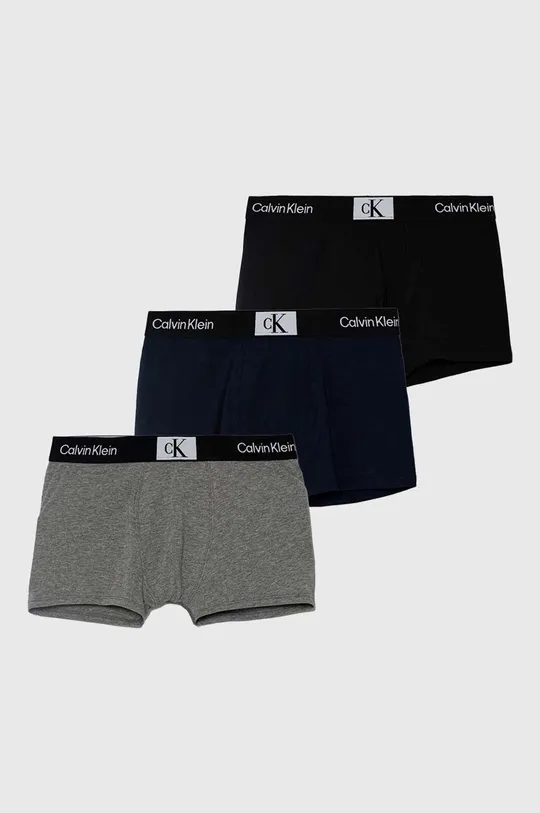 szary Calvin Klein Underwear bokserki dziecięce 3-pack Chłopięcy