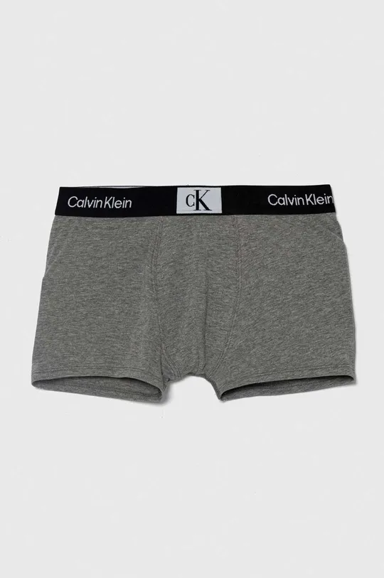 Detské boxerky Calvin Klein Underwear 3-pak sivá