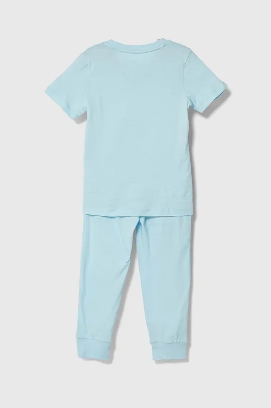 Detské bavlnené pyžamo Calvin Klein Underwear modrá