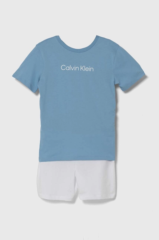 kék Calvin Klein Underwear gyerek pamut pizsama Fiú