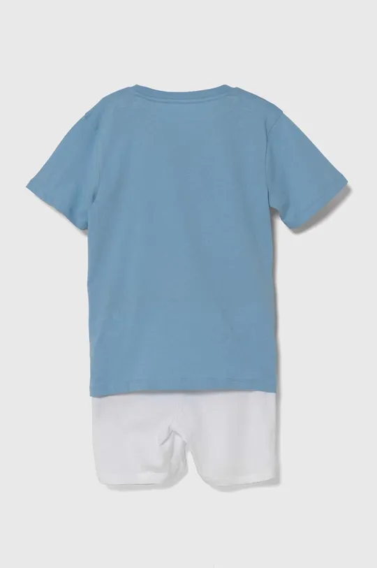 Детская хлопковая пижама Calvin Klein Underwear голубой