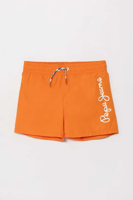 pomarańczowy Pepe Jeans szorty kąpielowe dziecięce LOGO SWIMSHORT Chłopięcy