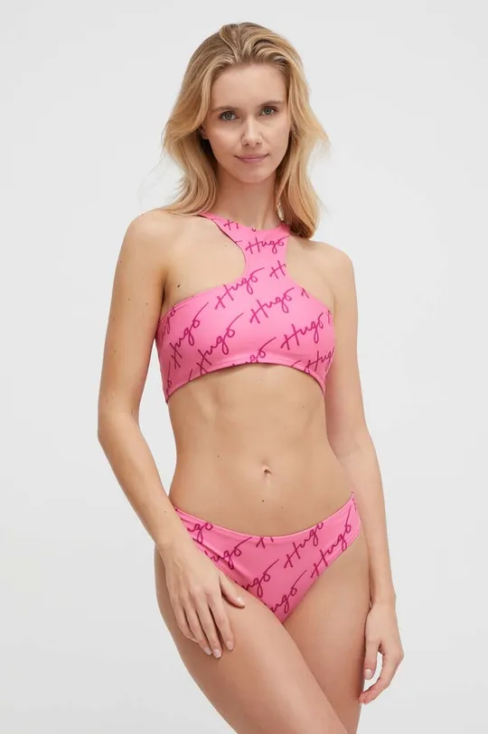 HUGO bikini felső rózsaszín