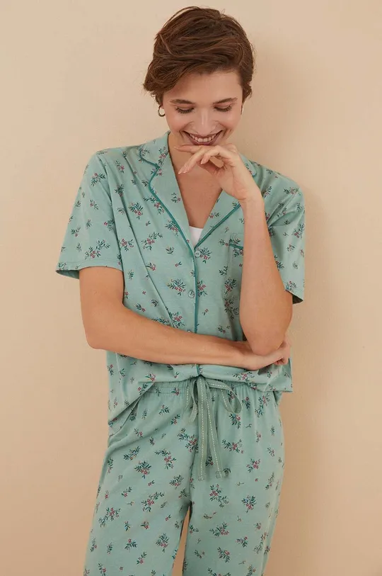 zelená Bavlnené pyžamo women'secret Mix & Match